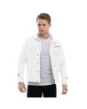 Logrado Espiritu Unisex White denim jacket