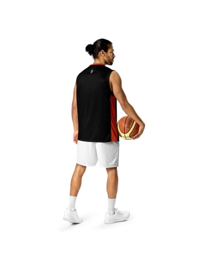 Swishstyle black unisex basketball jersey