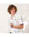 DivineStyle colored Unisex button shirt